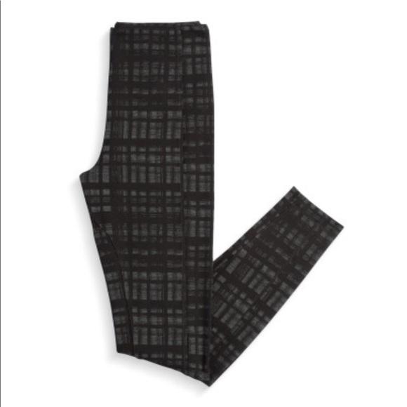 Lysse High Waist Plaid Print Leggings size Medium - Picture 5 of 7